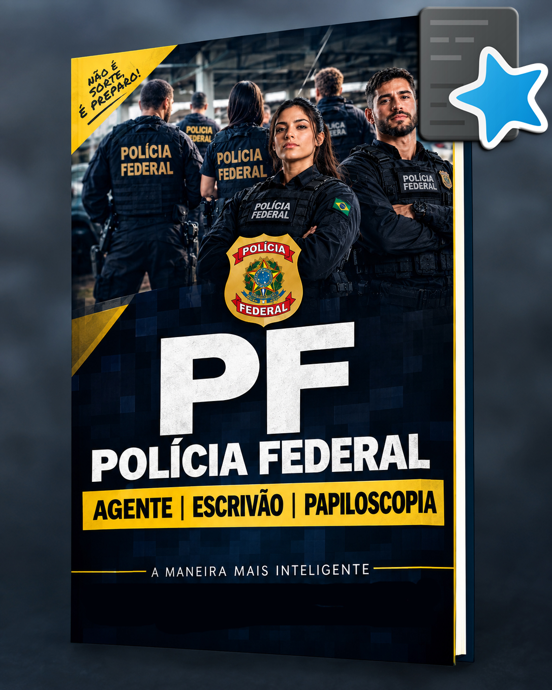 COMBO Aprovação PF: Apostila + 889 Flashcards