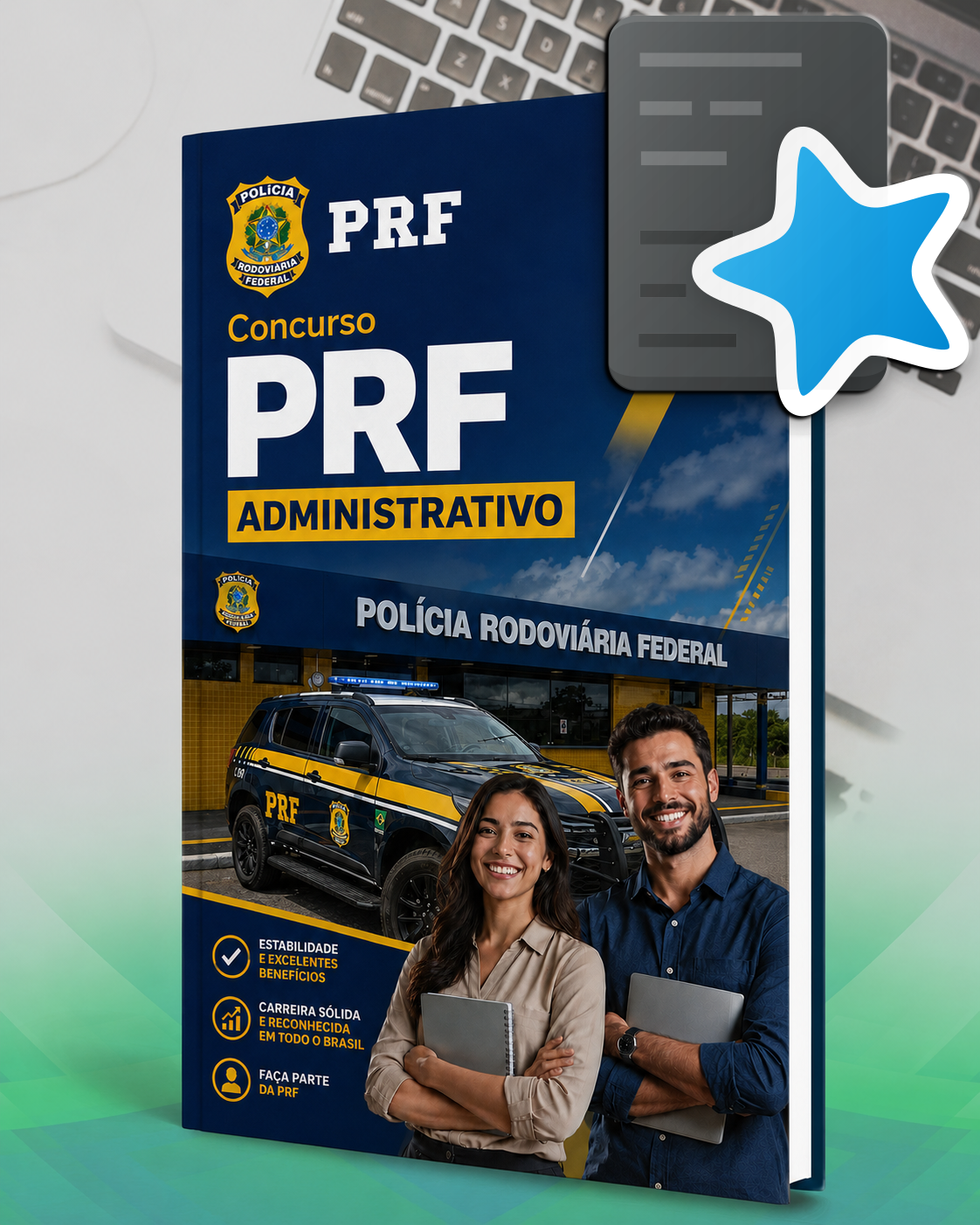 COMBO Aprovação PRF Administrativo: Apostila + 685 Flashcards