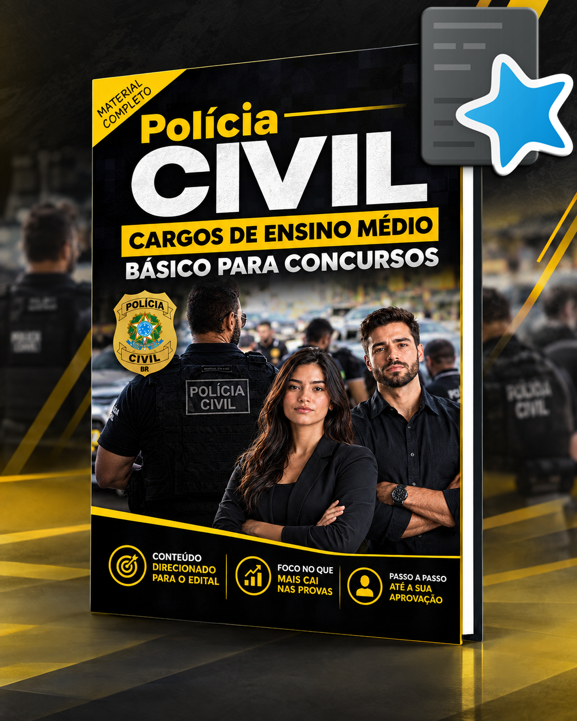 COMBO Aprovação PC: Apostila + 504 Flashcards
